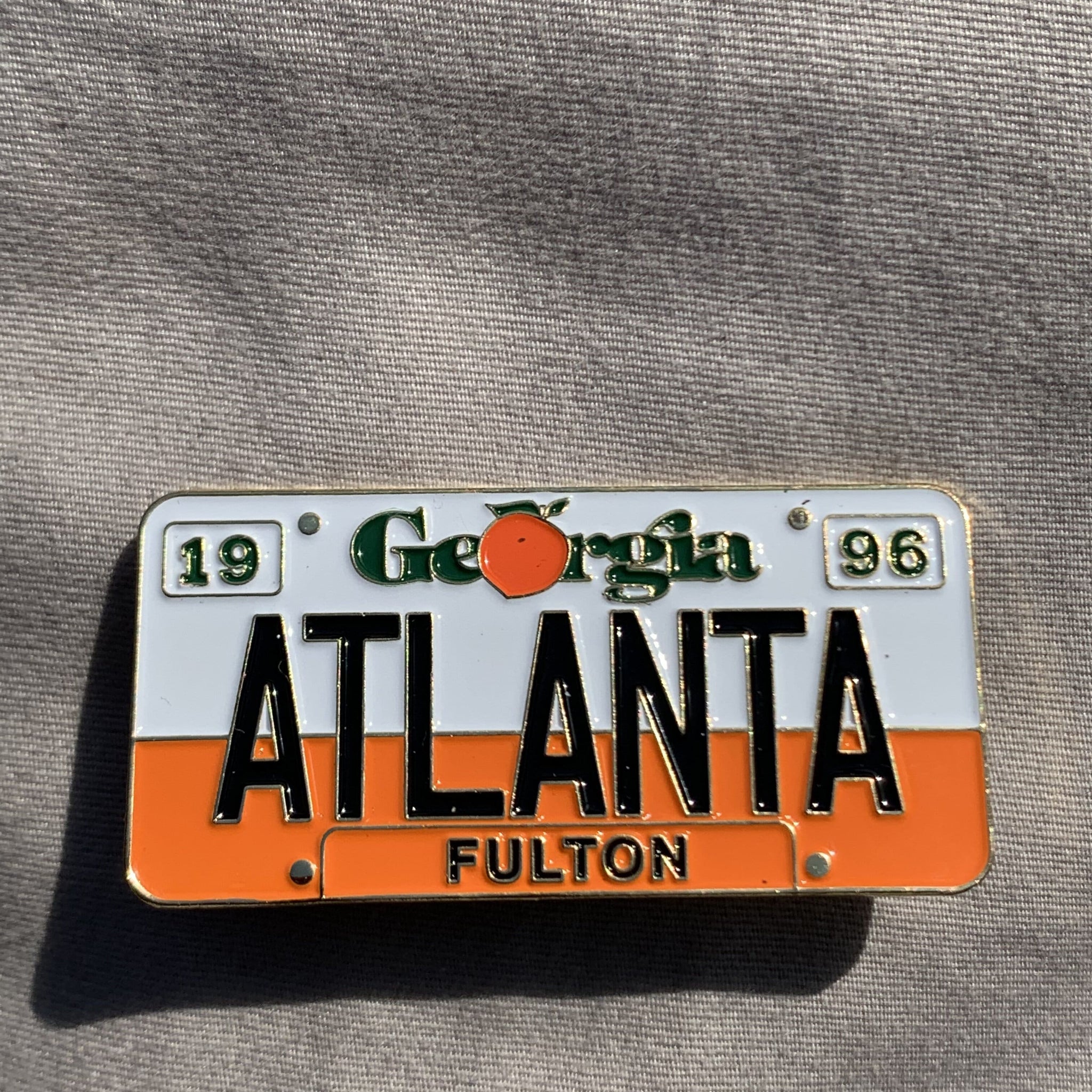 Custom Gold Platted "Georgia 1996 Tag"